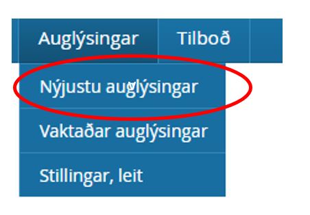 Tendsign nýjustu auglýsingar